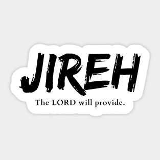 Jireh (The Lord will provide) Sticker